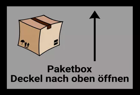 Hinweis Paketbox Bild