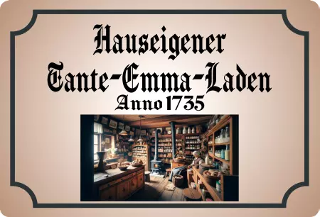 Hinweis Tante-Emma-Laden Bild