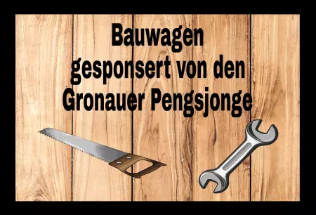 Hinweis Bauwagen Bild