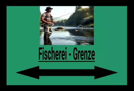 Hinweis Fischerei - Grenze Bild