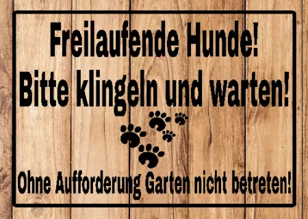 Hinweis Garten nicht betreten! Bild
