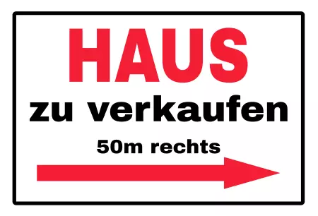 Hinweis HAUS zu verkaufen Bild