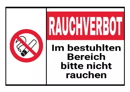 Hinweis Rauchverbot Bild